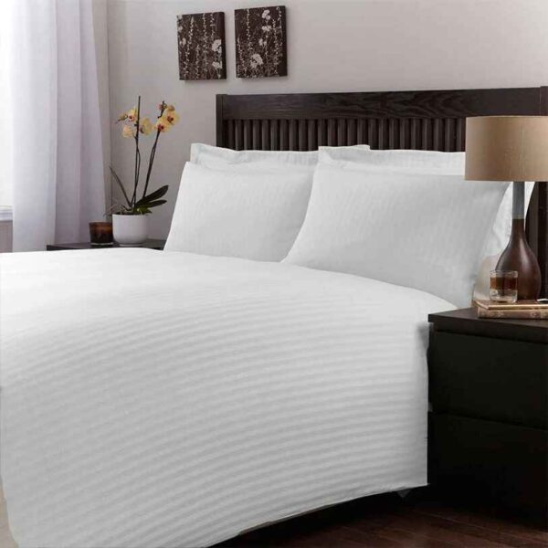 Satin Stripe Bed Sheets - Image 2