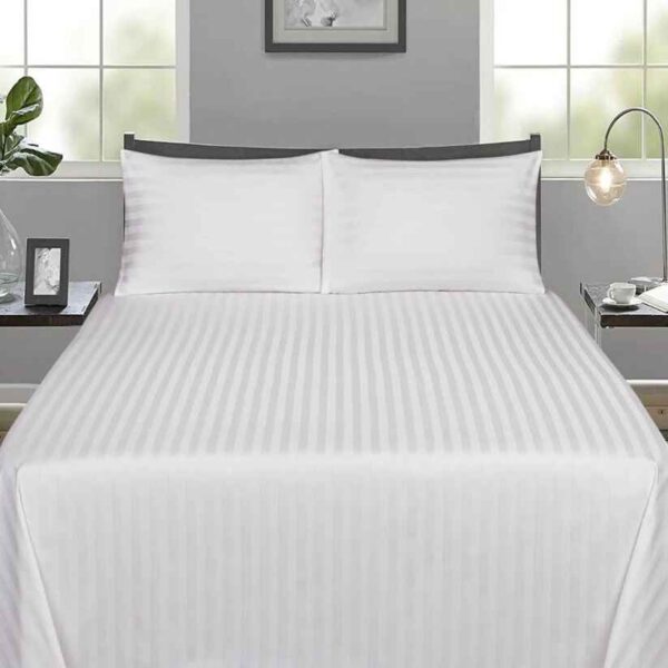 Satin Stripe Bed Sheets